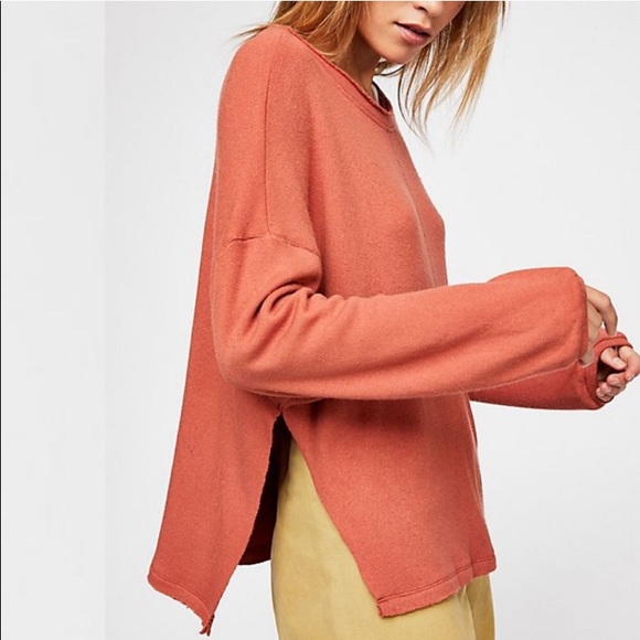 NWT Free People Sweater Be Good Terry Pullover XS - Picture 2 of 3